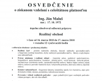 Ján Realitný maklér